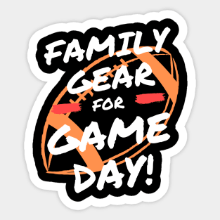 Football Family Gear Sticker